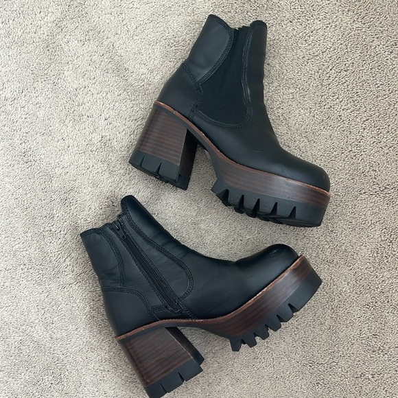 Free People x Jeffrey Campbell Preston Platform Ankle Boot Size 9 - Picture 2 of 10